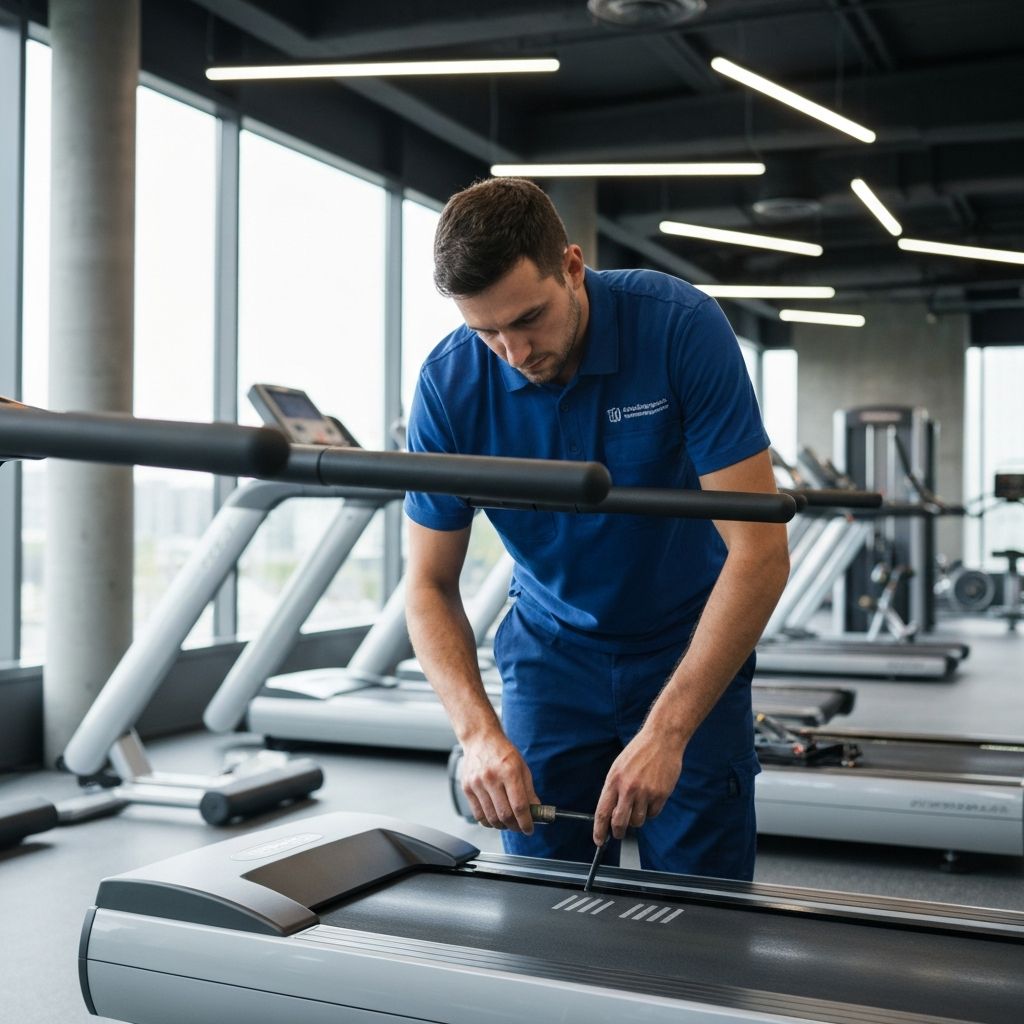 Professionell service av gymutrustning